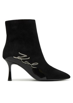 Botki KARL LAGERFELD KL32744 Czarny ze sklepu eobuwie.pl w kategorii Botki - zdjęcie 184705255