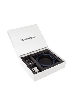 Pasek Męski Emporio Armani Y4S498 YLP4E 81285 Granatowy ze sklepu eobuwie.pl w kategorii Paski męskie - zdjęcie 184705317