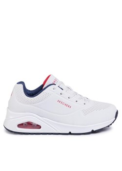 Sneakersy Skechers Uno Stand On Air 73690/WNVR Biały ze sklepu eobuwie.pl w kategorii Buty sportowe damskie - zdjęcie 184705405