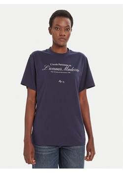 HUGO T-Shirt Vintage 50545551 Granatowy Relaxed Fit ze sklepu MODIVO w kategorii Bluzki damskie - zdjęcie 184706745