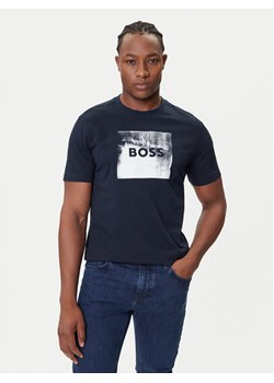 BOSS T-Shirt Te_Wheel 50546381 Granatowy Regular Fit ze sklepu MODIVO w kategorii T-shirty męskie - zdjęcie 184706807