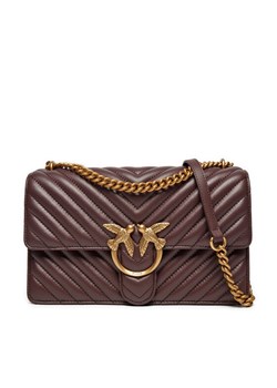 PINKO Torebka Love One Classic Dc AI 24-25 PLTT 100941 A0GK Bordowy ze sklepu MODIVO w kategorii Listonoszki - zdjęcie 184706817