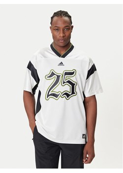adidas T-Shirt Football JY2762 Biały Oversize ze sklepu MODIVO w kategorii T-shirty męskie - zdjęcie 184706847