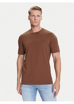 BOSS T-Shirt Thompson 01 50468347 Brązowy Regular Fit ze sklepu MODIVO w kategorii T-shirty męskie - zdjęcie 184706857
