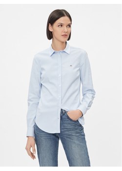 Gant Koszula Slim Stretch Oxford 4300141 Błękitny Slim Fit ze sklepu MODIVO w kategorii Koszule damskie - zdjęcie 184706889
