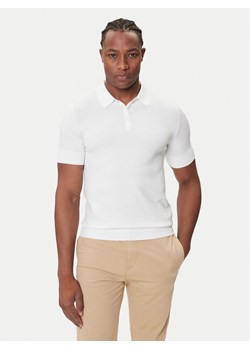 HUGO Polo San Peter-CV 50536672 Écru Regular Fit ze sklepu MODIVO w kategorii T-shirty męskie - zdjęcie 184706906