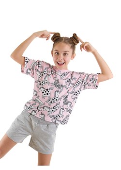 Denokids 2-częściowy zestaw &quot;Unicorn Gang&quot; w kolorze jasnoróżowo-szarym ze sklepu Limango Polska w kategorii Komplety dziewczęce - zdjęcie 184708159