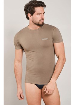 Kappa koszulka męska bawełniana z krótkim rękawem khaki K1304, Kolor khaki, Rozmiar L, Kappa ze sklepu Intymna w kategorii T-shirty męskie - zdjęcie 184708545