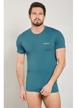 Kappa koszulka męska bawełniana z krótkim rękawem turkusowa K1304, Kolor turkusowy, Rozmiar M, Kappa ze sklepu Intymna w kategorii T-shirty męskie - zdjęcie 184708547