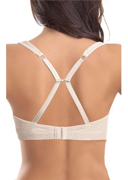 Biustonosz damski miękki bawełniany w sportowym stylu ecru Natural Cotton 1454 Sielei, Kolor ecru, Rozmiar 70B, Sielei ze sklepu Intymna w kategorii Biustonosze - zdjęcie 184708628