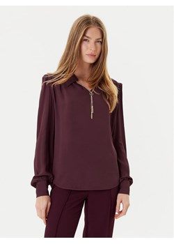 TWINSET Bluzka 252TP2291 Bordowy Loose Fit ze sklepu MODIVO w kategorii Bluzki damskie - zdjęcie 184709745