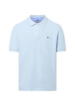 Fynch-Hatton Męska koszulka polo Mężczyźni Bawełna jasnoniebieski jednolity ze sklepu vangraaf w kategorii T-shirty męskie - zdjęcie 184710055