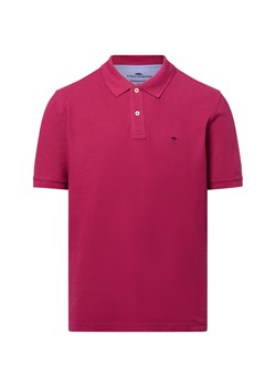 Fynch-Hatton Męska koszulka polo Mężczyźni Bawełna malinowy jednolity ze sklepu vangraaf w kategorii T-shirty męskie - zdjęcie 184710059
