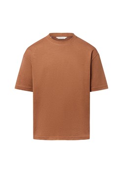 Selected Koszulka męska - SLHLooseOscar Mężczyźni Bawełna brązowy jednolity ze sklepu vangraaf w kategorii T-shirty męskie - zdjęcie 184710078