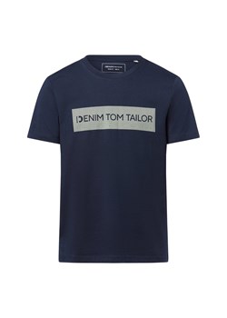 Tom Tailor Denim Koszulka męska Mężczyźni Bawełna granatowy nadruk ze sklepu vangraaf w kategorii T-shirty męskie - zdjęcie 184710085