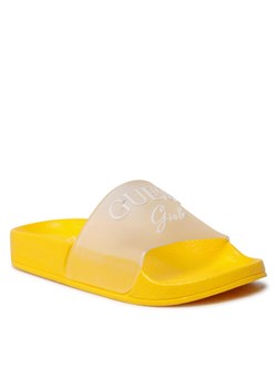 Klapki Guess Dina FI6DIN ELE19 Żółty ze sklepu eobuwie.pl w kategorii Klapki dziecięce - zdjęcie 184714058
