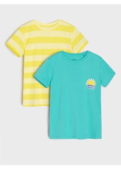 Sinsay - Koszulki 2 pack - turkusowy ze sklepu Sinsay w kategorii T-shirty chłopięce - zdjęcie 184720248