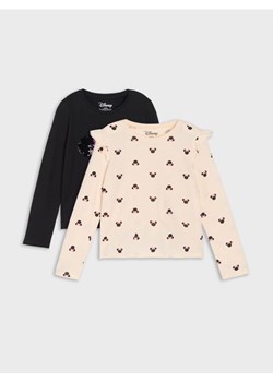 Sinsay - Koszulki z długimi rękawami 2 pack Minnie Mouse - szary ze sklepu Sinsay w kategorii Bluzki dziewczęce - zdjęcie 184720267