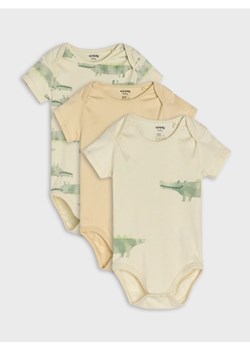 Sinsay - Body 3 pack - kremowy ze sklepu Sinsay w kategorii Odzież dla niemowląt - zdjęcie 184720276
