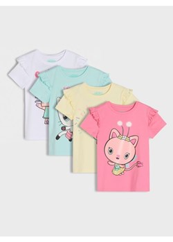 Sinsay - Koszulki 4 pack Gabby's Dollhouse - wielobarwny ze sklepu Sinsay w kategorii Bluzki dziewczęce - zdjęcie 184720305