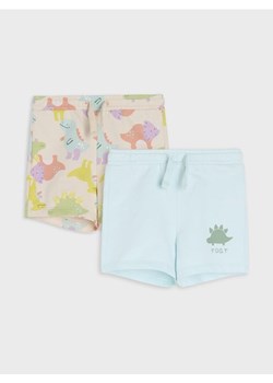 Sinsay - Szorty 2 pack - kremowy ze sklepu Sinsay w kategorii Odzież dla niemowląt - zdjęcie 184720315