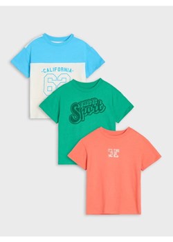 Sinsay - Koszulki 3 pack - pomarańczowy ze sklepu Sinsay w kategorii T-shirty chłopięce - zdjęcie 184720317