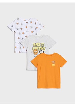 Sinsay - Koszulki 3 pack - biały ze sklepu Sinsay w kategorii T-shirty chłopięce - zdjęcie 184720318