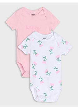 Sinsay - Body 2 pack - różowy ze sklepu Sinsay w kategorii Odzież dla niemowląt - zdjęcie 184720339