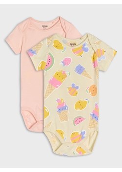 Sinsay - Body 2 pack - kremowy ze sklepu Sinsay w kategorii Odzież dla niemowląt - zdjęcie 184720398