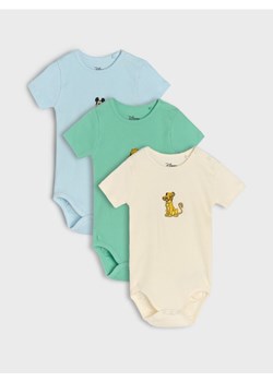 Sinsay - Body 3 pack Mickey Mouse - błękitny ze sklepu Sinsay w kategorii Odzież dla niemowląt - zdjęcie 184720485
