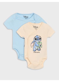 Sinsay - Body 2 pack Stitch - kremowy ze sklepu Sinsay w kategorii Odzież dla niemowląt - zdjęcie 184720559