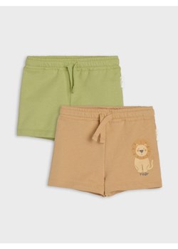 Sinsay - Szorty 2 pack - brązowy ze sklepu Sinsay w kategorii Odzież dla niemowląt - zdjęcie 184720577