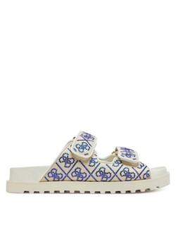 Klapki Guess FLJFDZ FAB19 Écru ze sklepu eobuwie.pl w kategorii Klapki damskie - zdjęcie 184720797