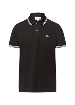 Lacoste Męska koszulka polo Mężczyźni Bawełna czarny jednolity ze sklepu vangraaf w kategorii T-shirty męskie - zdjęcie 184721316