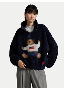 Polo Ralph Lauren Polar 211971768001 Granatowy Relaxed Fit - id: 0000305517111 - marki Polo Ralph Lauren - 184722385 Polo Ralph Lauren Polar 211971768001 Granatowy Relaxed Fit ze sklepu MODIVO w kategorii Bluzy damskie - zdjęcie 184722385