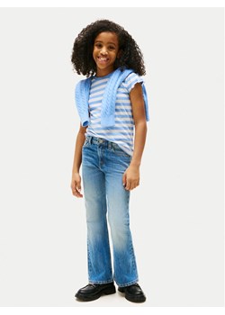 Tommy Hilfiger T-Shirt Essential KG0KG08744 Błękitny Regular Fit ze sklepu MODIVO w kategorii Bluzki dziewczęce - zdjęcie 184722417