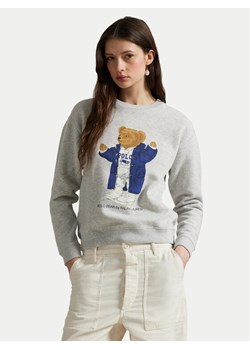 Polo Ralph Lauren Bluza 211972794001 Szary Relaxed Fit ze sklepu MODIVO w kategorii Bluzy damskie - zdjęcie 184722428