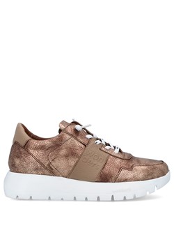 Hiszpańskie sneakersy premium - WONDERS A-2492 ZŁOTE ze sklepu Tymoteo.pl - sklep obuwniczy w kategorii Buty sportowe damskie - zdjęcie 184723909