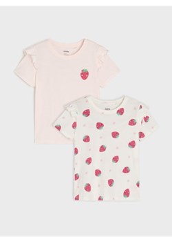 Sinsay - Koszulki z krótkim rękawem 2 pack - wielobarwny ze sklepu Sinsay w kategorii Bluzki dziewczęce - zdjęcie 184724768