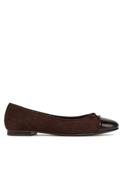Tory Burch Baleriny Cap-Toe Ballet 169866 Brązowy ze sklepu MODIVO w kategorii Balerinki - zdjęcie 184725578