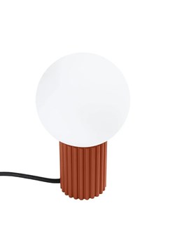 Czerwona nowoczesna lampka nocna - K601-Buble ze sklepu Edinos.pl w kategorii Lampy stołowe - zdjęcie 184726596