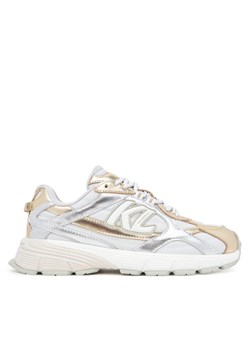 Sneakersy KARL LAGERFELD Orion KL65525 Srebrny ze sklepu eobuwie.pl w kategorii Buty sportowe damskie - zdjęcie 184727208