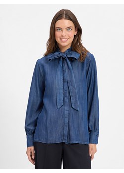 JOOP! Rozkloszowana bluzka damska - Ulla Kobiety Lyocell denim jednolity ze sklepu vangraaf w kategorii Koszule damskie - zdjęcie 184727916