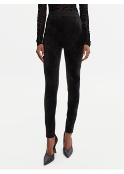 Versace Jeans Couture Legginsy 79HAC101 J0241 Czarny Slim Fit ze sklepu MODIVO w kategorii Spodnie damskie - zdjęcie 184730307