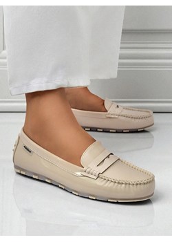 Loafers damskie bezowe Kallista - skora ekologiczna zamszowa premium ze sklepu royalfashion.pl w kategorii Mokasyny damskie - zdjęcie 184731435