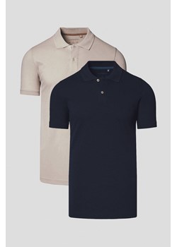 Zestaw 2 Koszulek Polo Bawełnianych Cassian ze sklepu Lancerto S.A. w kategorii T-shirty męskie - zdjęcie 184731527
