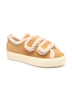INUIKII Skórzane sneakersy VELCRO | shearling ze sklepu Gomez Fashion Store w kategorii Buty sportowe damskie - zdjęcie 184732066