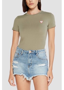 GUESS Zielony damski t-shirt Mini, Rozmiar S ze sklepu outfit.pl w kategorii Bluzki damskie - zdjęcie 184734116