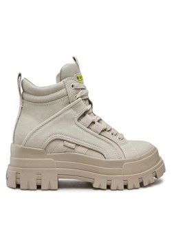 Sneakersy Buffalo Aspha Nc Mid BN1622064 Beżowy ze sklepu eobuwie.pl w kategorii Buty sportowe damskie - zdjęcie 184734395