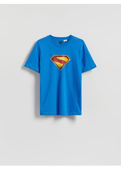 Reserved - Bawełniany t-shirt regular fit SUPERMAN™ - niebieski ze sklepu Reserved w kategorii T-shirty męskie - zdjęcie 184735609